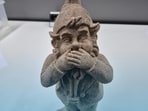 The police team grew suspicious of the garden ornament after it was found sitting amid other narcotics.