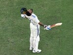 India's Virat Kohli celebrates his century during Day 3 of the first Test match against Australia in the Border Gavaskar Trophy India's Virat Kohli celebrates his century during Day 3 of the first Test match against Australia in the Border Gavaskar Trophy