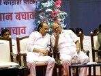 Ajit Pawar and Sharad Pawar before the NCP split. Ajit Pawar and Sharad Pawar before the NCP split.
