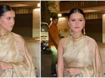 Tara Sutaria in a silk saree looks like a bride! 