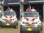 Madhya Pradesh man faced backlash for firing rifle shots in celebration of his new Thar.
Madhya Pradesh man faced backlash for firing rifle shots in celebration of his new Thar.