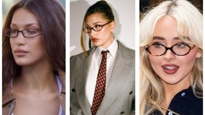 Bayonetta glasses are small, sleek, nerdy frames in oval or soft square shapes, which are making a comeback with celebs (Photos: Instagram) Bayonetta glasses are small, sleek, nerdy frames in oval or soft square shapes, which are making a comeback with celebs (Photos: Instagram)