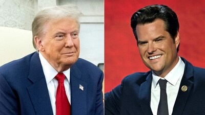 This combination of pictures shows US President-elect Donald Trump and US Representative Matt Gaetz (R), Republican of Florida, (AFP) This combination of pictures shows US President-elect Donald Trump and US Representative Matt Gaetz (R), Republican of Florida, (AFP)