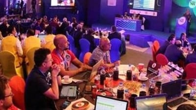 File image of an IPL auction. (HT Photo)