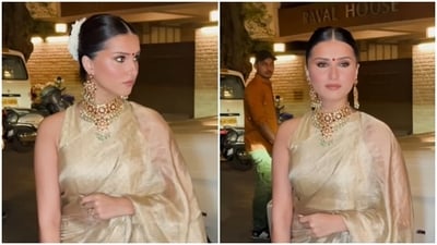Tara Sutaria in a silk saree looks like a bride! Tara Sutaria in a silk saree looks like a bride!