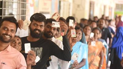 The highest number of votes polled in the November 20 assembly polls went to BJP candidate Shankar Jagtap (235,323 votes), followed by BJP’s Mahesh Landge from Bhosari (213,624 votes), and NCP’s Dhananjay Munde from Parli (194,889 votes). (REPRESENTATIVE PHOTO) The highest number of votes polled in the November 20 assembly polls went to BJP candidate Shankar Jagtap (235,323 votes), followed by BJP’s Mahesh Landge from Bhosari (213,624 votes), and NCP’s Dhananjay Munde from Parli (194,889 votes). (REPRESENTATIVE PHOTO)