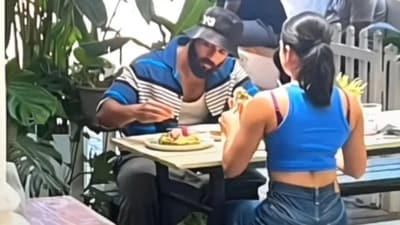 Vijay and Rashmika out for lunch Vijay and Rashmika out for lunch