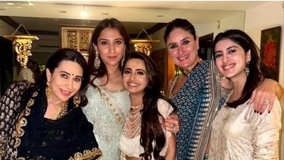 Karishma Kapoor with Kareena Kapoor, Navya Naveli Nanda and Aalekha Advani at the ceremony. Karishma Kapoor with Kareena Kapoor, Navya Naveli Nanda and Aalekha Advani at the ceremony.