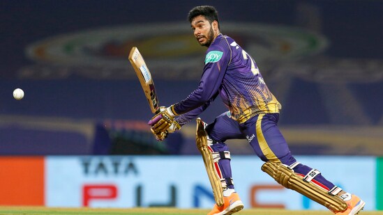 Venkatesh Iyer in action for KKR. (PTI)