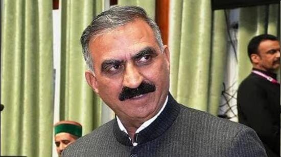 eHimachal CM Sukhvinder Sukhu (File)