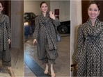 Tamannaah Bhatia embraced minimalism in a black kurta set. Tamannaah Bhatia embraced minimalism in a black kurta set.