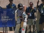 India captain Rohit Sharma practices in nets in Perth India captain Rohit Sharma practices in nets in Perth