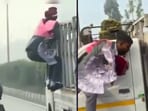 A groom in Uttar Pradesh climbed a mini-truck in his pursuit of a thief