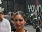 Bhumi Pednekar amps up her chic Barbie style as she dolled up in a dainty and classy black dress.