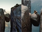 Norway's Kjeragbolten offers a heart-pounding attraction for tourists.(Instagram)