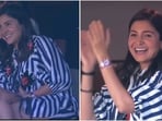 Anushka Sharma dazzled in a chic outfit while supporting Virat Kohli at a Test match. Anushka Sharma dazzled in a chic outfit while supporting Virat Kohli at a Test match.
