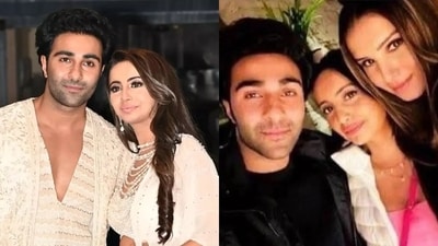 Aadar Jain and Alekha Advani's roka has the internet throwing it back to the groom-to-be's Tara era (Photos: X) Aadar Jain and Alekha Advani's roka has the internet throwing it back to the groom-to-be's Tara era (Photos: X)