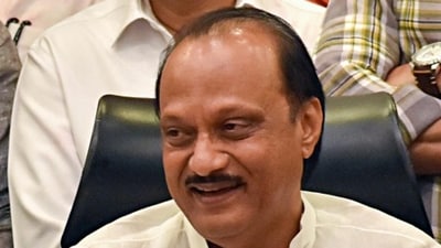 Ajit Pawar made a friendly jab towards nephew Rohit Pawar about his win in the Karjat Jamkhed seat (HT_PRINT) Ajit Pawar made a friendly jab towards nephew Rohit Pawar about his win in the Karjat Jamkhed seat (HT_PRINT)