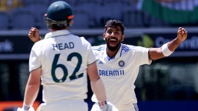 Jasprit Bumrah claimed the crucial wicket of Travis Head for 89 on Monday, which completely threw Australia out of the game. (AFP) Jasprit Bumrah claimed the crucial wicket of Travis Head for 89 on Monday, which completely threw Australia out of the game. (AFP)
