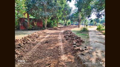 Fourteen months after work was suspended in Sept 2023, Chandigarh administration has restarted the project with no-tree-felling promise. (HT Photo) Fourteen months after work was suspended in Sept 2023, Chandigarh administration has restarted the project with no-tree-felling promise. (HT Photo)