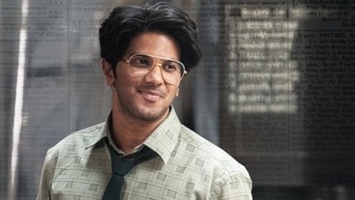 Dulquer Salmaan in a still from Lucky Baskhar. Dulquer Salmaan in a still from Lucky Baskhar.