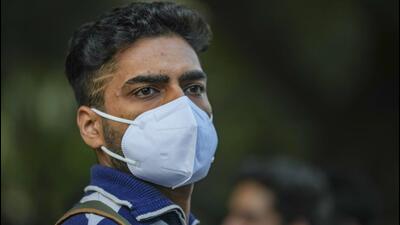 People take part in a protest at Jantar Mantar over the pollution crisis in New Delhi. (PTI Photo) People take part in a protest at Jantar Mantar over the pollution crisis in New Delhi. (PTI Photo)