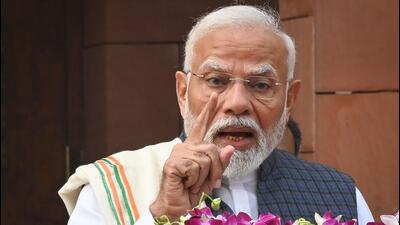 Prime Minister Narendra Modi addressing media persons on the first day of Winter Session of Parliament in New Delhi on Monday. (Ajay Aggarwal/ HT Photo) Prime Minister Narendra Modi addressing media persons on the first day of Winter Session of Parliament in New Delhi on Monday. (Ajay Aggarwal/ HT Photo)