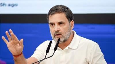 Rahul Gandhi on Monday accused the BJP of using power to create a divide between Hindus and Muslims, following violence in Uttar Pradesh's Sambhal. (HT Photo) Rahul Gandhi on Monday accused the BJP of using power to create a divide between Hindus and Muslims, following violence in Uttar Pradesh's Sambhal. (HT Photo)