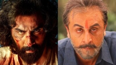 Ranbir Kapoor played the lead roles in both Animal and Sanju. Ranbir Kapoor played the lead roles in both Animal and Sanju.