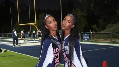 Diddy's twin daughters enjoy senior night at high school following their disgraced father's bail hearing. (@the_combs_twins/Instagram) Diddy's twin daughters enjoy senior night at high school following their disgraced father's bail hearing. (@the_combs_twins/Instagram)