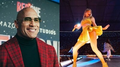 Dwayne Johnson revealed he faced challenges obtaining tickets to Taylor Swift's sold-out concert, a rarity in his career. (@TheRock/X, @taylorswift/X) Dwayne Johnson revealed he faced challenges obtaining tickets to Taylor Swift's sold-out concert, a rarity in his career. (@TheRock/X, @taylorswift/X)