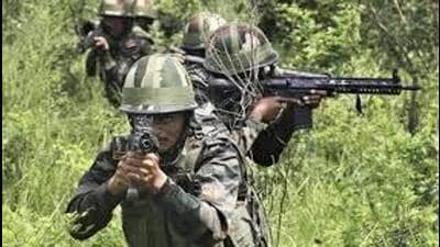 The troops demonstrated their operational capabilities through live firing drills, tactical movements, and air support missions. (HT File) The troops demonstrated their operational capabilities through live firing drills, tactical movements, and air support missions. (HT File)