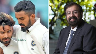 Harsh Goenka responded to the post that used an old picture of KL Rahul and Rishabh Pant to target his brother Sanjiv Goenka. (X/@sagarcasm)