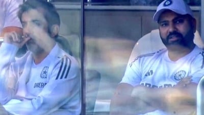 Rohit Sharma reaches Perth, joins Indian team at Optus Stadium (Screengrab - X)