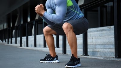 Squats help work your thighs, glutes, calves and seat. (Representative Photo: Shutterstock) Squats help work your thighs, glutes, calves and seat. (Representative Photo: Shutterstock)