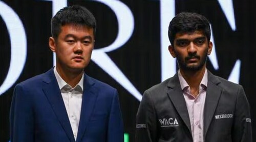 Ding Liren and Gukesh Dommaraju Ding Liren and Gukesh Dommaraju