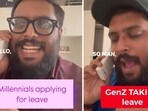 The image shows the man whose Millennial vs Gen Z employee video has gone viral. 