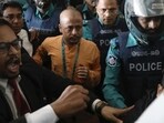 Chinmoy Krishna Das was arrested by Bangladeshi forces on Monday. Chinmoy Krishna Das was arrested by Bangladeshi forces on Monday.