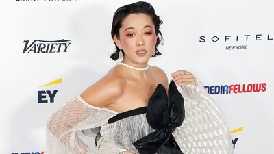 Jacqueline Sato attends the 52nd International Emmy Awards in New York City. 