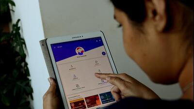 A student trying out the BYJU's learning app. (Mint File Photo) A student trying out the BYJU's learning app. (Mint File Photo)