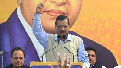 AAP National Convenor Arvind Kejriwal during the party's foundation day event, at AAP party headquarters in New Delhi. (RAJ K RAJ /HT PHOTO) AAP National Convenor Arvind Kejriwal during the party's foundation day event, at AAP party headquarters in New Delhi. (RAJ K RAJ /HT PHOTO)