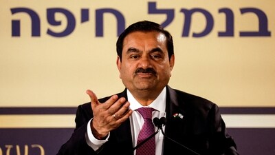 Gautam Adani speaks during an inauguration ceremony after the Adani Group completed the purchase of Haifa Port. (REUTERS)