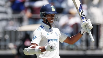India's Yashasvi Jaiswal celebrates his knock during Day 3 of the first Test match against Australia in the Border Gavaskar Trophy. (BCCI-X) India's Yashasvi Jaiswal celebrates his knock during Day 3 of the first Test match against Australia in the Border Gavaskar Trophy. (BCCI-X)