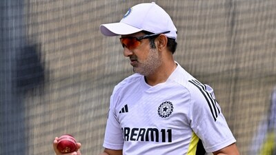 India's team coach Gautam Gambhir looks on during a practice session. (Photo by SAEED KHAN / AFP) (AFP) India's team coach Gautam Gambhir looks on during a practice session. (Photo by SAEED KHAN / AFP) (AFP)