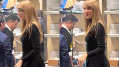 Taylor Swift cleverly snuck out a popular Beverly Hills restaurant through the kitchen to avoid heavy crowds and paparazzi (X) Taylor Swift cleverly snuck out a popular Beverly Hills restaurant through the kitchen to avoid heavy crowds and paparazzi (X)