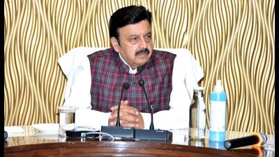 Haryana’s Industries, Commerce and Environment Minister and Badshahpur MLA Rao Narbir Singh chaired a coordination meeting on Tuesday in Gurugram to address 40 critical development issues in the city. (HT PHOTO) Haryana’s Industries, Commerce and Environment Minister and Badshahpur MLA Rao Narbir Singh chaired a coordination meeting on Tuesday in Gurugram to address 40 critical development issues in the city. (HT PHOTO)