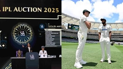 The IPL mega-auction was certainly not just an afterthought during the 1st India vs Australia Perth Test (IPL/Getty)