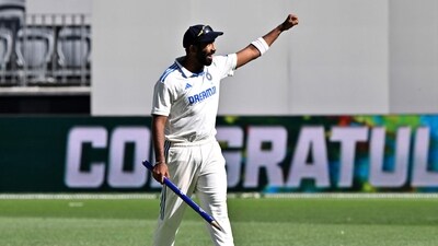 India's Jasprit Bumrah celebrates victory in the first Test cricket match against Australia at Optus Stadium in Perth. (AFP) India's Jasprit Bumrah celebrates victory in the first Test cricket match against Australia at Optus Stadium in Perth. (AFP)