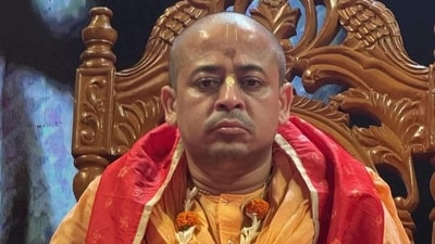 Bangladeshi Hindu leader and ISKCON member Krishna Das Prabhu. (X) Bangladeshi Hindu leader and ISKCON member Krishna Das Prabhu. (X)