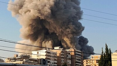 Smoke rises from the site of an Israeli airstrike in Lebanon's city of Tyre, on November 1, 2024, amid the ongoing war between Israel and Hezbollah. (Photo by KAWNAT HAJU / AFP) (AFP) Smoke rises from the site of an Israeli airstrike in Lebanon's city of Tyre, on November 1, 2024, amid the ongoing war between Israel and Hezbollah. (Photo by KAWNAT HAJU / AFP) (AFP)